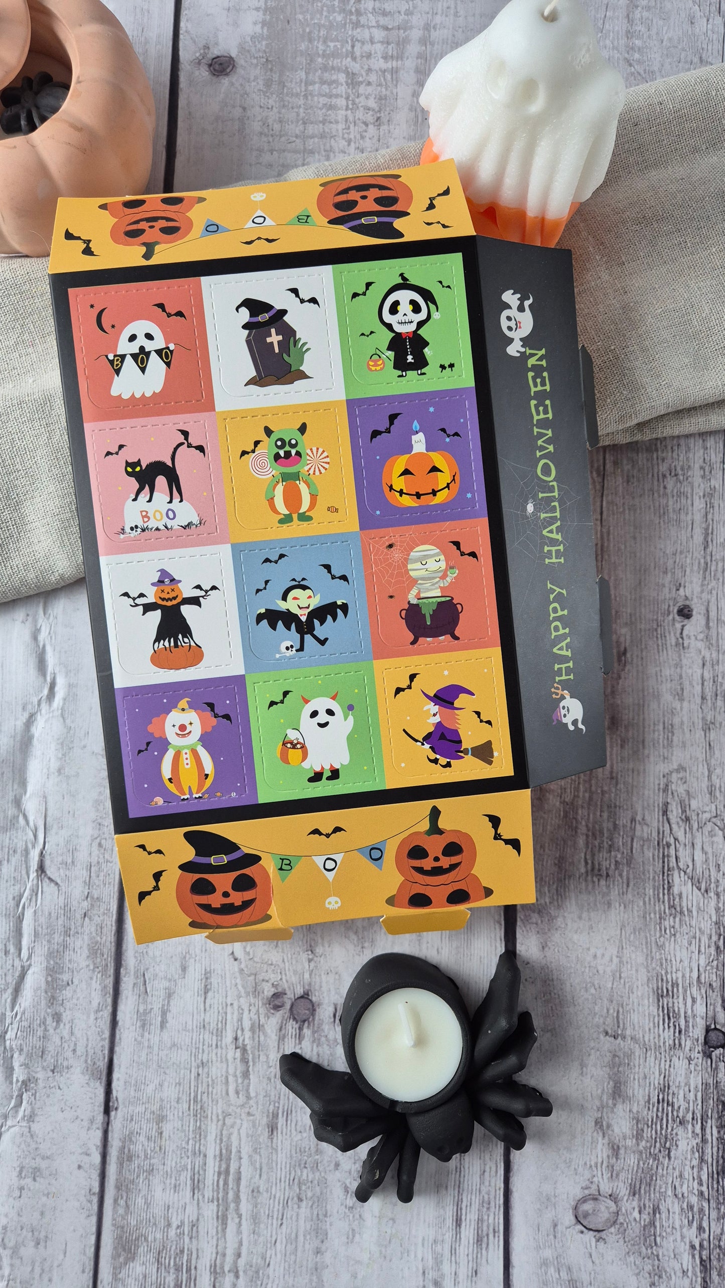 Caixa surpresa de 12 chocolates Halloween