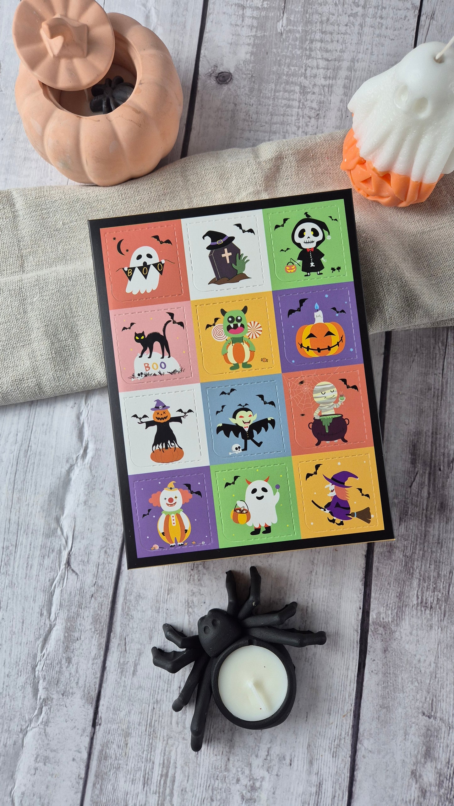 Caixa surpresa de 12 chocolates Halloween