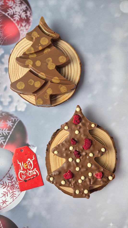 Tablete Árvore de Natal leite berries