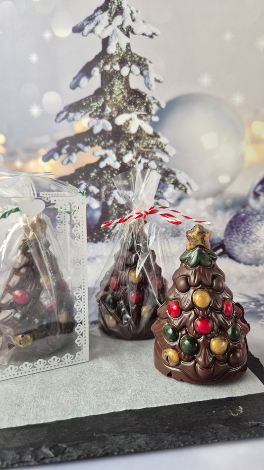 Árvore de Natal em Chocolate pintada