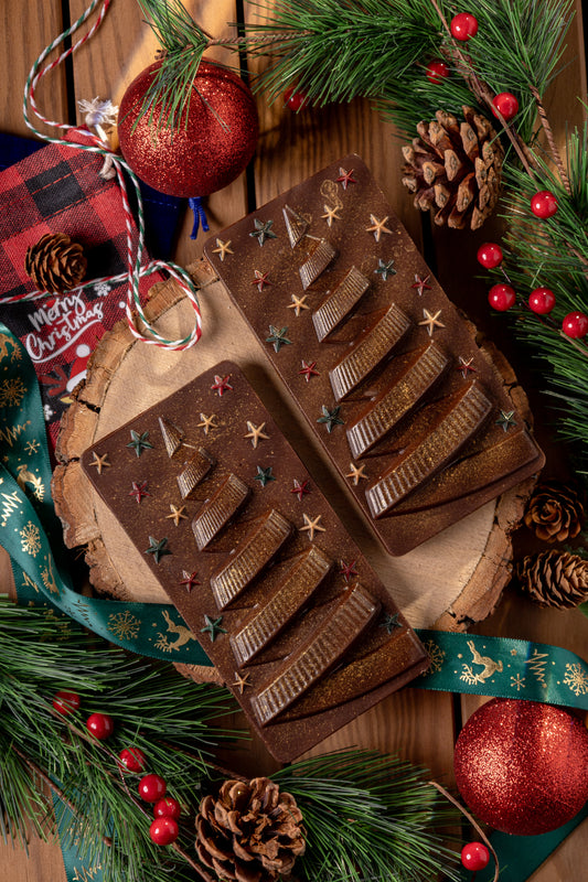 Tablete Árvore de Natal com Estrelas negro garden